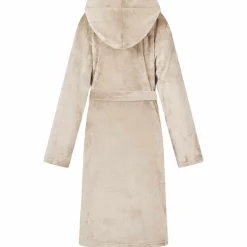 vidaXL Badekåbe med hætte Beige s Flannel
