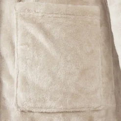 vidaXL Badekåbe med hætte Beige s Flannel