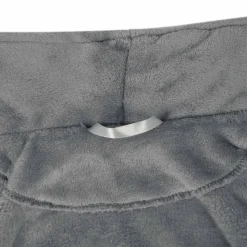 vidaXL Badekåbe uden hætte Mørkegrå s Flannel