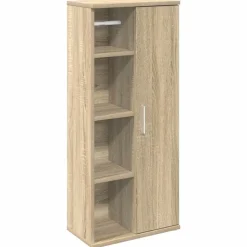 vidaXL badeværelsesskab med rulleholder 39x22x90 cm sonoma-eg