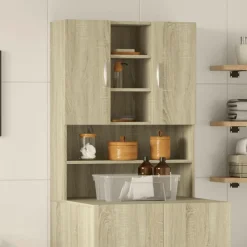 vidaXL badeværelsesskab 70,5x24x90 cm sonoma-eg