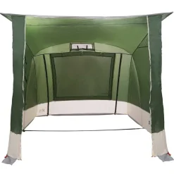 vidaXL Bagklapstelt med tag Grøn 285 x 255 x 245 cm taft