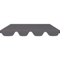 vidaXL baldakin til havegynge 188/168x145/110 cm antracitgrå