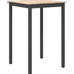 vidaXL Barbord Naturfarvet 70 x 70 x 105 cm Massiv fyrretræ