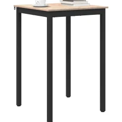 vidaXL Barbord Naturfarvet 70 x 70 x 105 cm Massiv fyrretræ