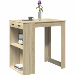 vidaXL barbord 102x70x103,5 cm konstrueret træ sonoma-eg