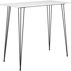 vidaXL barsæt 5 dele hvid og grå
