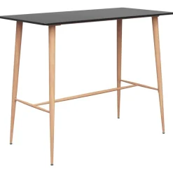vidaXL barsæt 7 dele sort og grå