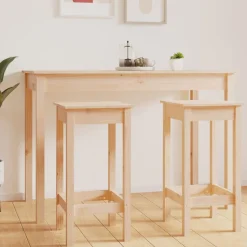 vidaXL barstole 2 stk. 40x40x78 cm massivt fyrretræ