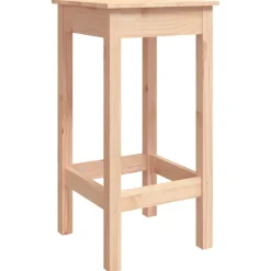 vidaXL barstole 2 stk. 40x40x78 cm massivt fyrretræ