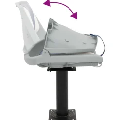 vidaXL bådsæde med piedestal 360° drejefunktion