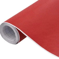 vidaXL bilfolie 100x150 cm 4D rød