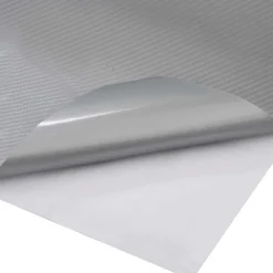 vidaXL bilfolie 100x150 cm 4D sølvfarvet
