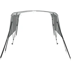 vidaXL biminitop med 3 buer og sidevægge 183x(137-152)x137 cm