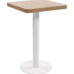 vidaXL bistrobord 50x50 cm MDF lysebrun