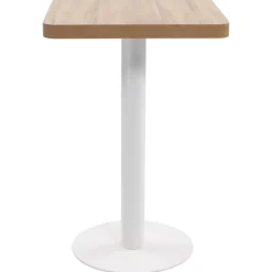 vidaXL bistrobord 50x50 cm MDF lysebrun