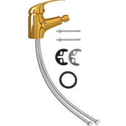 vidaXL blandingsbatteri til bidet 13x12 cm gylden