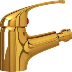 vidaXL blandingsbatteri til bidet 13x12 cm gylden