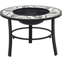 vidaXL bålfad mosaik 68 cm keramik grøn