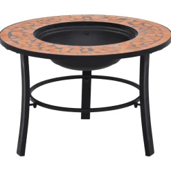 vidaXL bålfad mosaik 68 cm keramik terracottafarvet