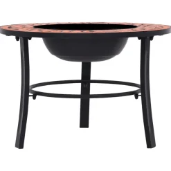 vidaXL bålfad mosaik 68 cm keramik terracottafarvet