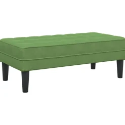 vidaXL bænk med pude Lys grøn 113 x 57 x 39 cm Fløjl