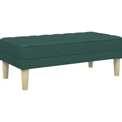 vidaXL bænk med pude Mørkegrøn 113 x 57 x 39 cm Stof