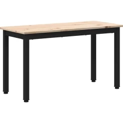 vidaXL bænk Naturfarvet 80 x 35 x 45 cm Massiv fyrretræ