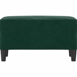 vidaXL bænk 70x35x41 cm fløjl mørkegrøn