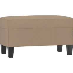 vidaXL bænk 70x35x41 cm kunstlæder cappuccinofarvet