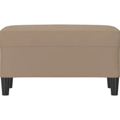 vidaXL bænk 70x35x41 cm kunstlæder cappuccinofarvet