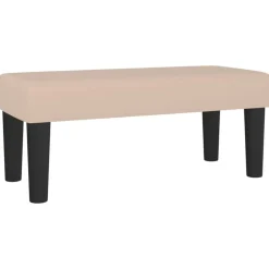 vidaXL bænk 70x30x30 cm kunstlæder cappuccinofarvet