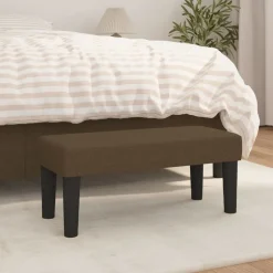 vidaXL bænk 70x30x30 cm stof brun