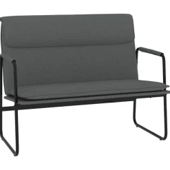 vidaXL bænk 100x64x80 cm stof mørkegrå