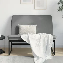 vidaXL bænk 100x75x76 cm stof mørkegrå