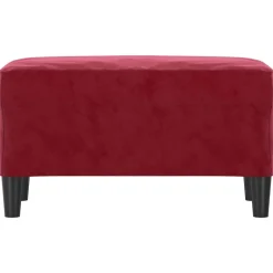 vidaXL bænk 70x35x41 cm velour vinrød