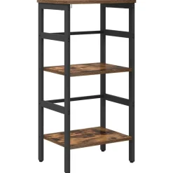 vidaXL Bogreol Røget eg 40 x 29,5 x 81 cm Konstrueret træ