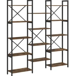 vidaXL Bogreol Sonoma eg 156 x 25 x 167 cm Konstrueret træ