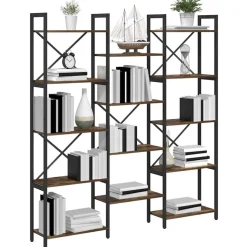 vidaXL Bogreol Sonoma eg 156 x 25 x 167 cm Konstrueret træ