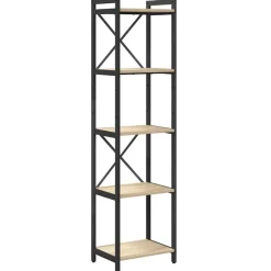 vidaXL Bogreol Sonoma eg 40 x 30 x 155 cm Konstrueret træ