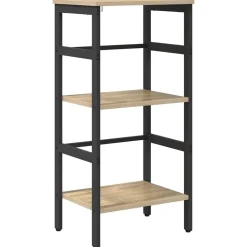 vidaXL Bogreol Sonoma eg 40 x 29,5 x 81 cm Konstrueret træ
