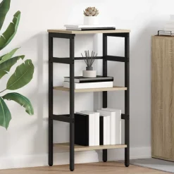 vidaXL Bogreol Sonoma eg 40 x 29,5 x 81 cm Konstrueret træ