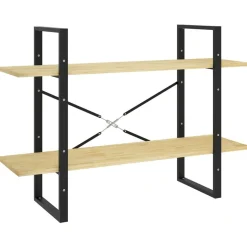 vidaXL bogreol 100x30x70 cm 2 hylder massivt fyrretræ
