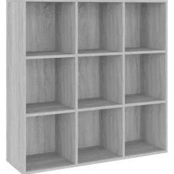 vidaXL bogreol 98x29x97,5 cm grå sonoma-eg