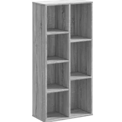 vidaXL bogreol 50x25x105 cm konstrueret træ grå sonoma-eg