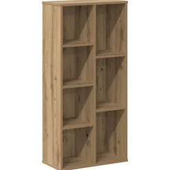 vidaXL bogreol 50x25x105 cm konstrueret træ egetræsfarve