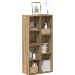 vidaXL bogreol 50x25x105 cm konstrueret træ egetræsfarve