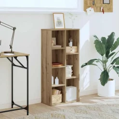 vidaXL bogreol 50x25x105 cm konstrueret træ egetræsfarve