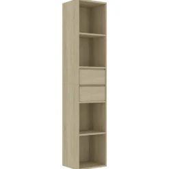 vidaXL bogreol 36x30x171 cm konstrueret træ sonoma-eg