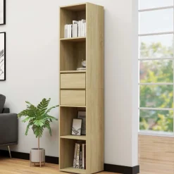 vidaXL bogreol 36x30x171 cm konstrueret træ sonoma-eg
